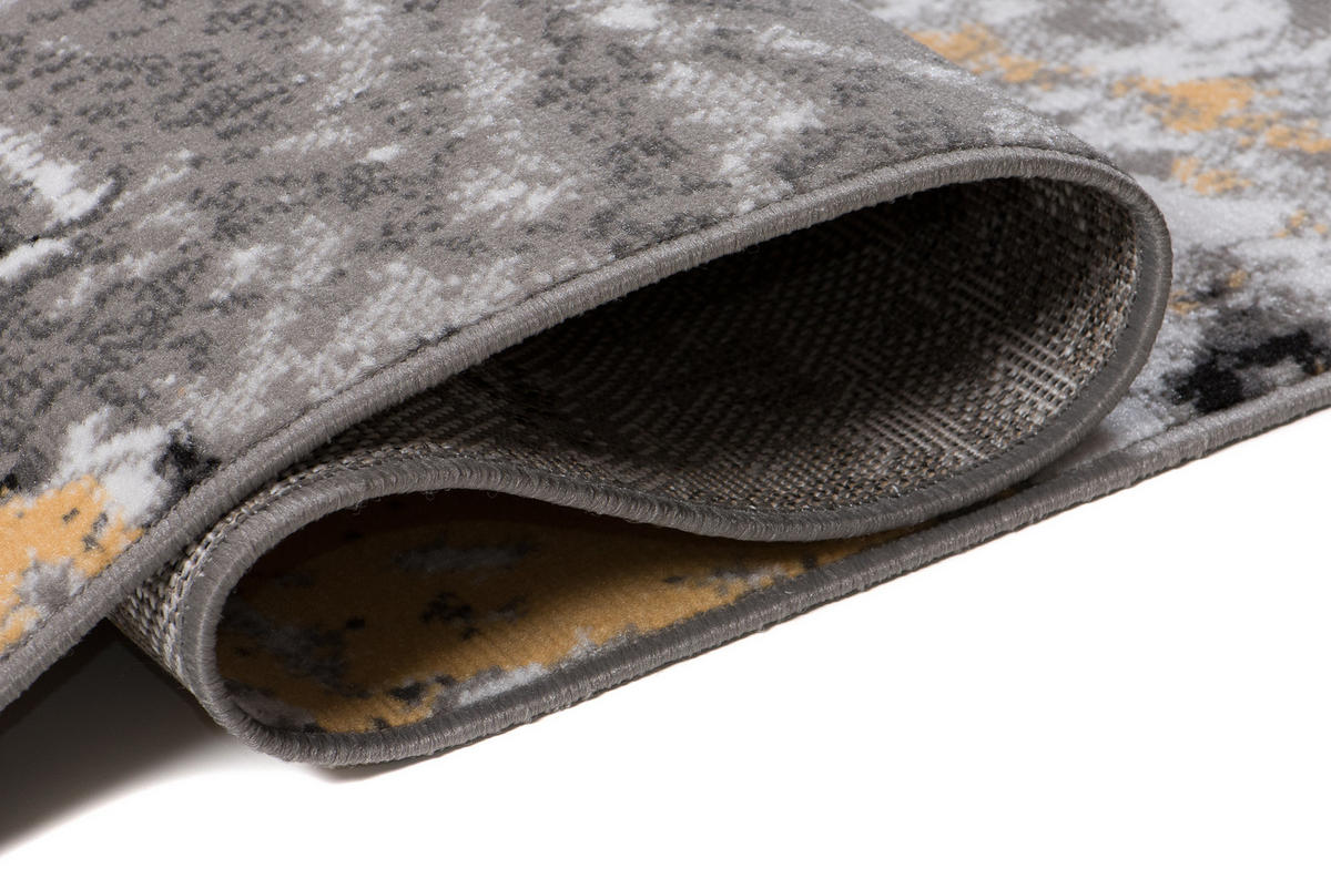 TEPPICH MAYA Gelb Meliert Splash Verwischt 180/250 cm - Gelb, Textil (180/250cm) - Tapiso