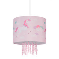 HÄNGELAMPE - Rosa, Kunststoff (35/35/158cm) - Relaxdays