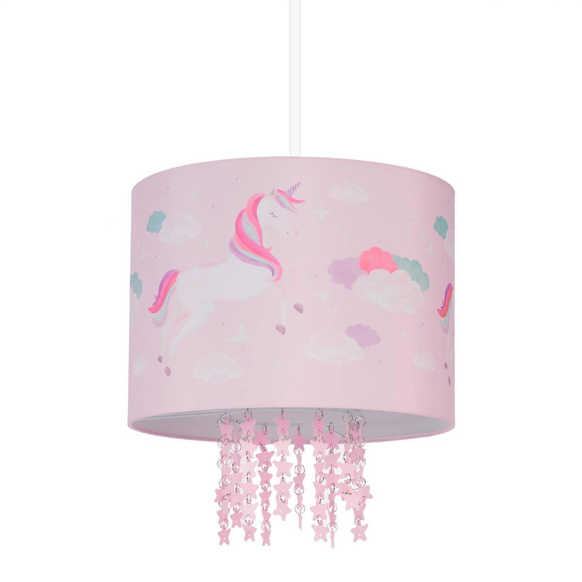 HÄNGELAMPE - Rosa, Kunststoff (35/35/158cm) - Relaxdays