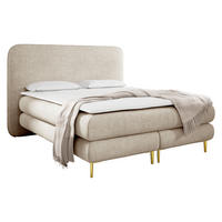 BOXBETT Amaretto - H3 - Goldfarben/Naturfarben, Holz/Textil (140/200cm) - MIRJAN24