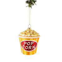 WEIHNACHTSKUGEL Popcorn 9 cm - Goldfarben, Glas (8/9/1cm)