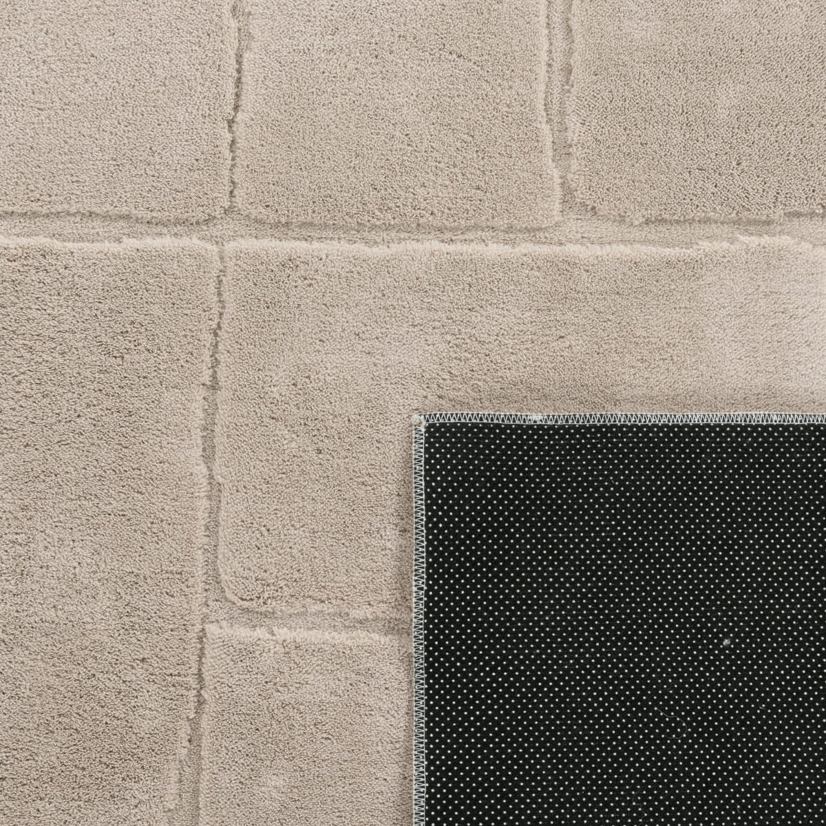 HOCHFLORTEPPICH 120/120 cm Tokio 479 - Beige, Kunststoff (120/120cm) - Paco Home