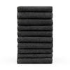 RUČNÍK PRO HOSTY sada 10 ks, 10x ručník pro hosty 30/30 cm, tmavě sivá - tmavosivá, textil (30/30cm) - Blumtal