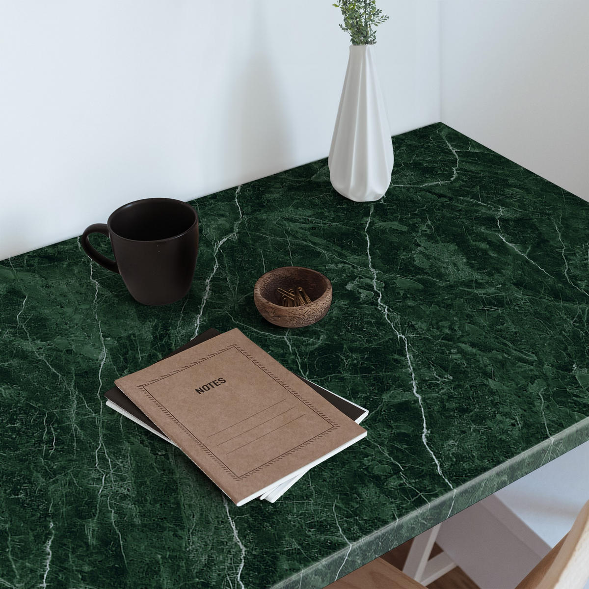 MÖBLAUFKLEBER 100x50 cm grün - Salbeigrün, Kunststoff (100/50/0.1cm) - Wallfluent