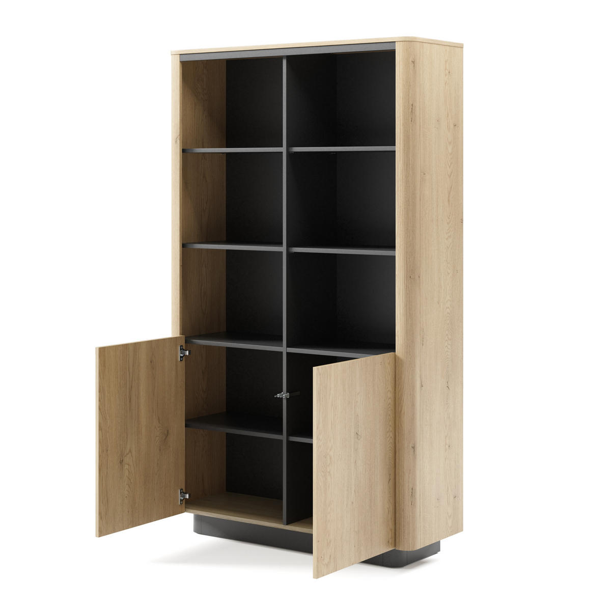 BÜCHERREGAL OMBRA 113,2x38,1x190,1 cm, Regal Eichefarben - Eichefarben, Holzwerkstoff (113.2/190.1/38.1cm) - MASSENO