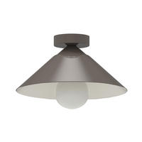 DECKENLEUCHTE - Graubraun, Metall (25/25/15cm) - Lumicom