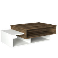 COUCHTISCH Tab Weiß Walnuss - Walnussfarben/Weiß, Holzwerkstoff (60/105/32cm) - moebel17