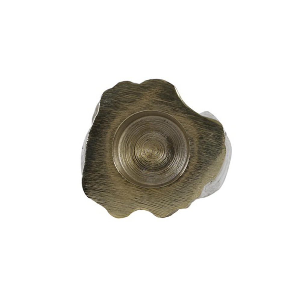 TEELICHTHALTER TOCON 9x8x10 cm, Metall, Gold - Goldfarben, Metall (10cm) - Light & Living