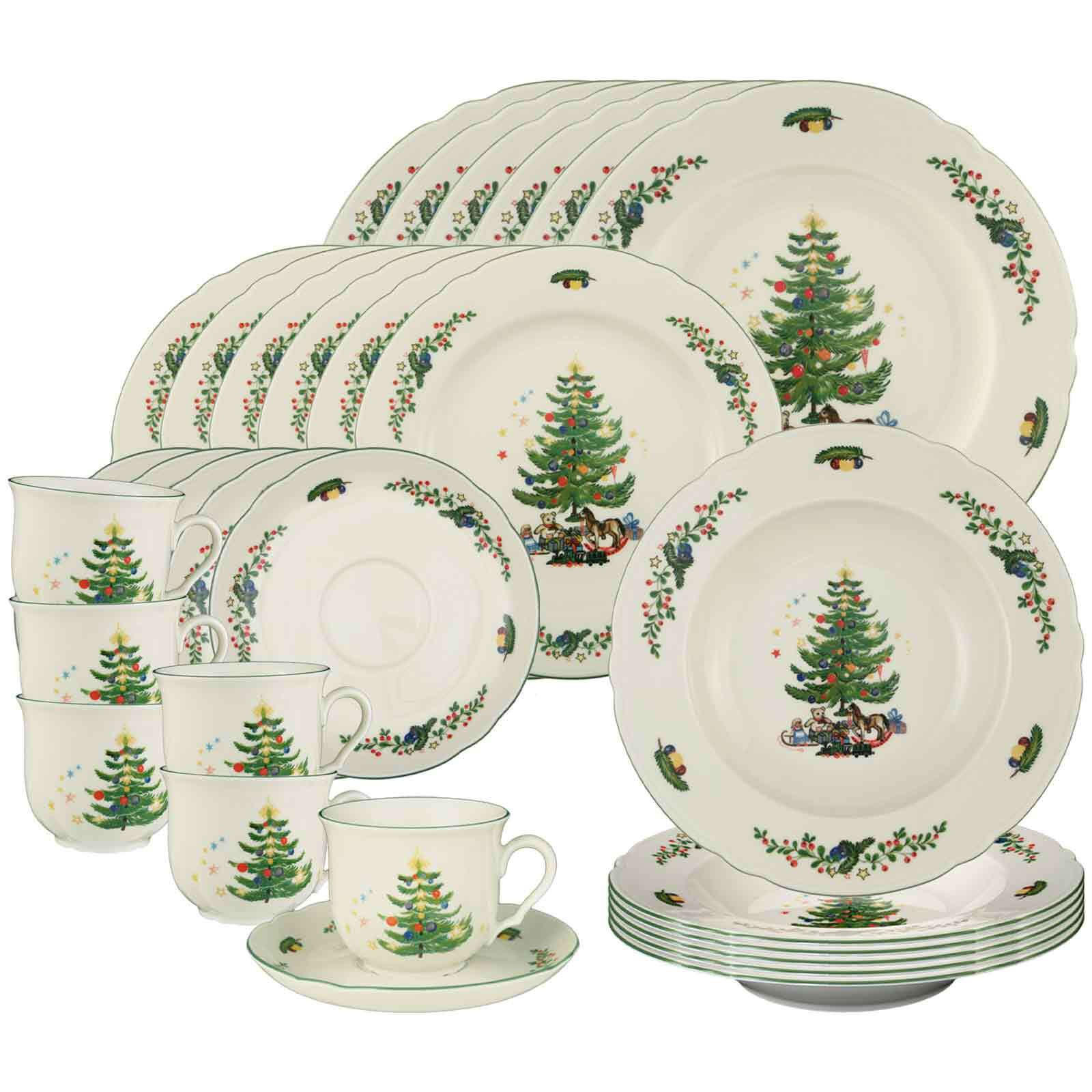 KOMBISERVICE Marieluise Weihnachten bunt 30er Set - Multicolor, Keramik (1/1/1cm) - Seltmann Weiden