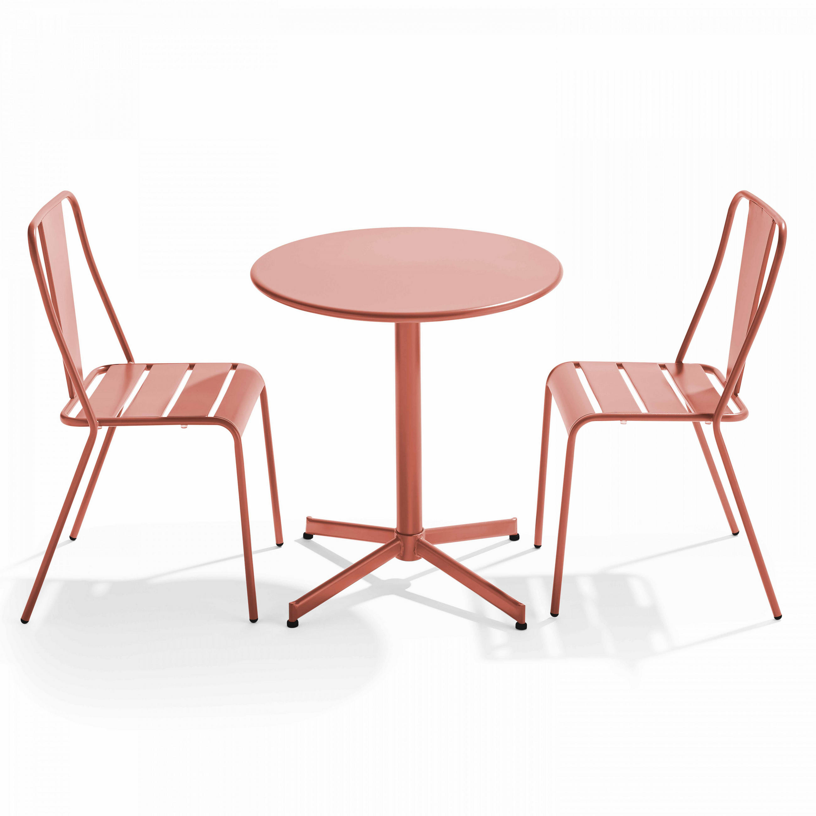 GARTENSET 3-tlg., Lehm - Pink, Metall - Oviala