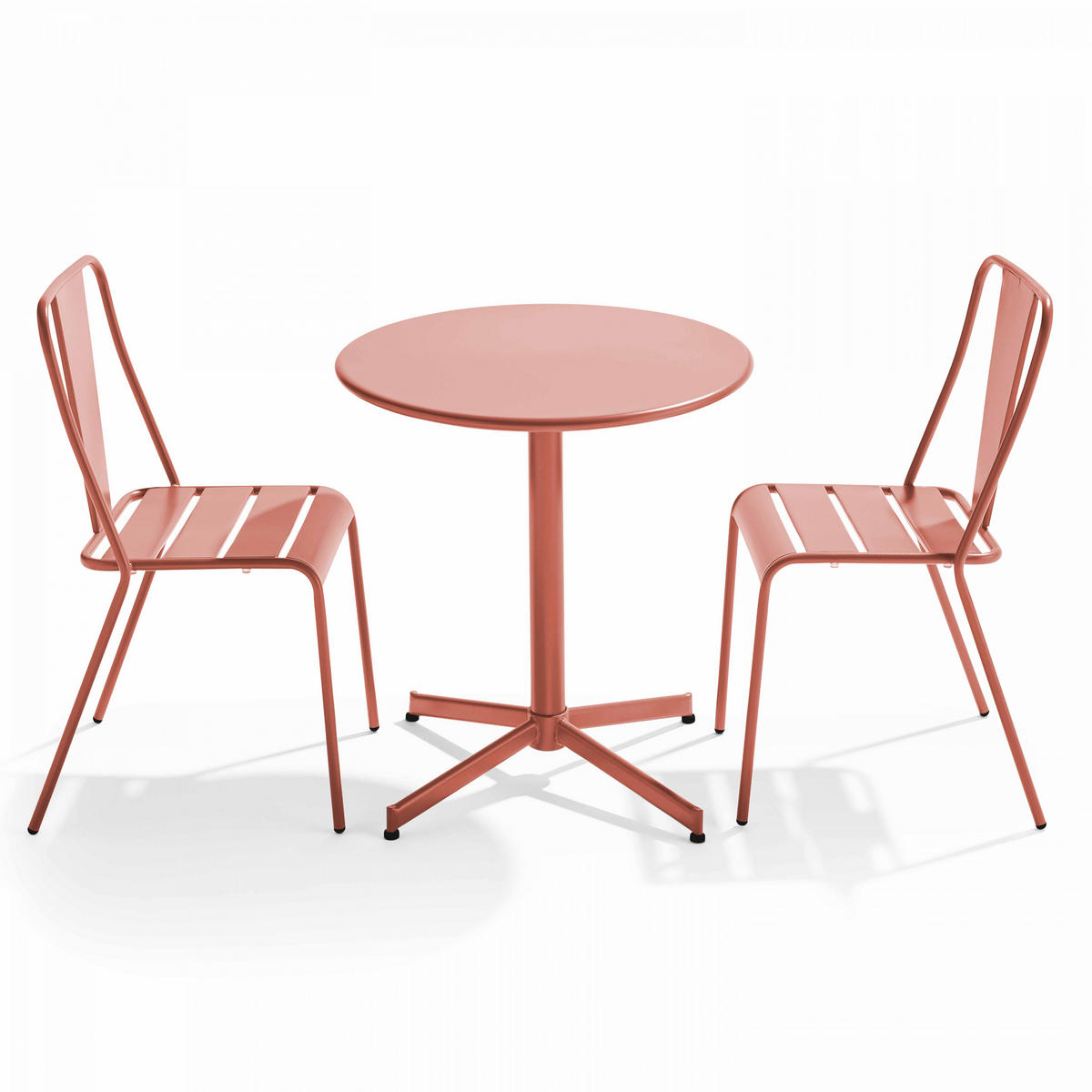 GARTENSET 3-tlg., Lehm - Pink, Metall - Oviala
