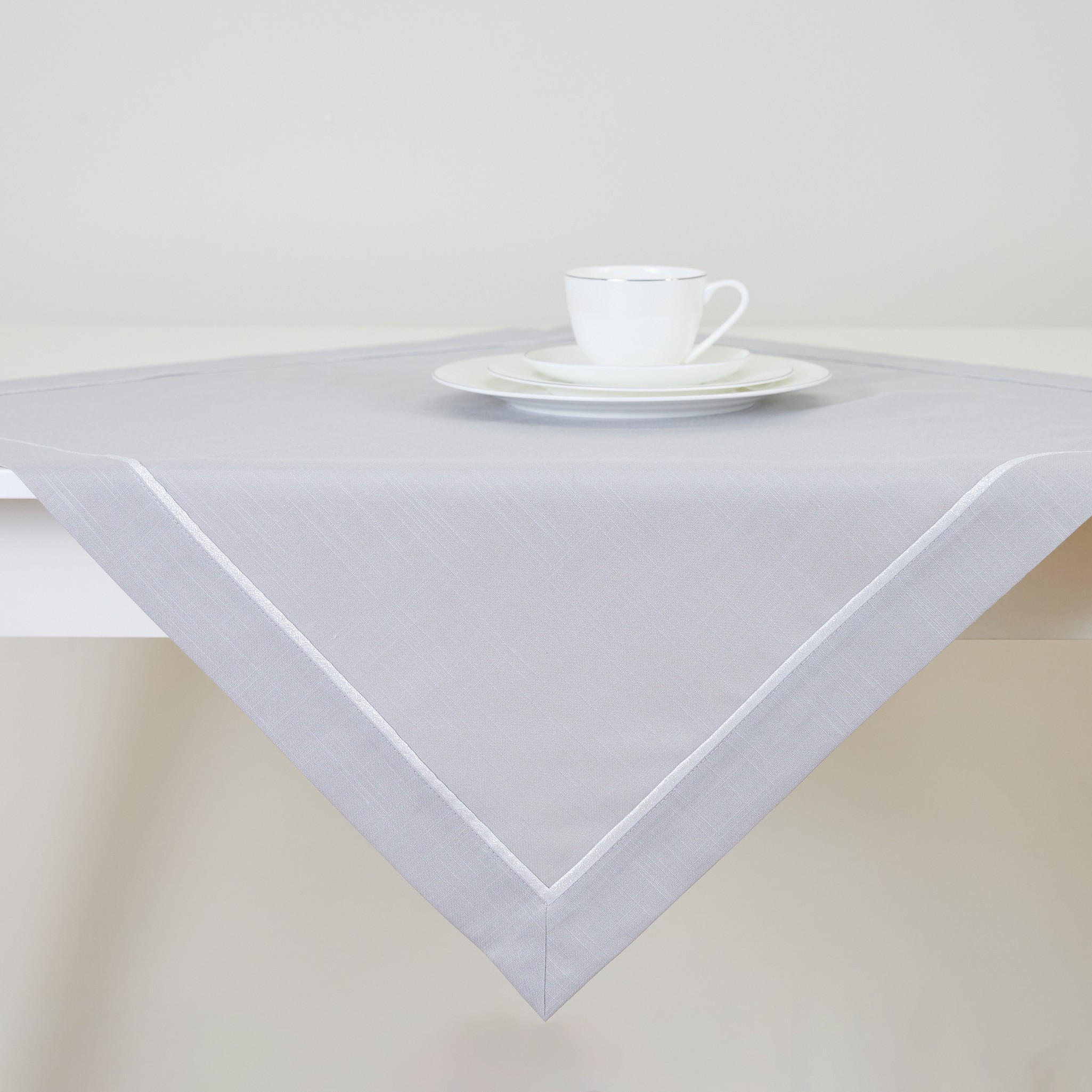 TISCHTUCH Tideno - Grau, Textil (80/80/1cm) - home&you