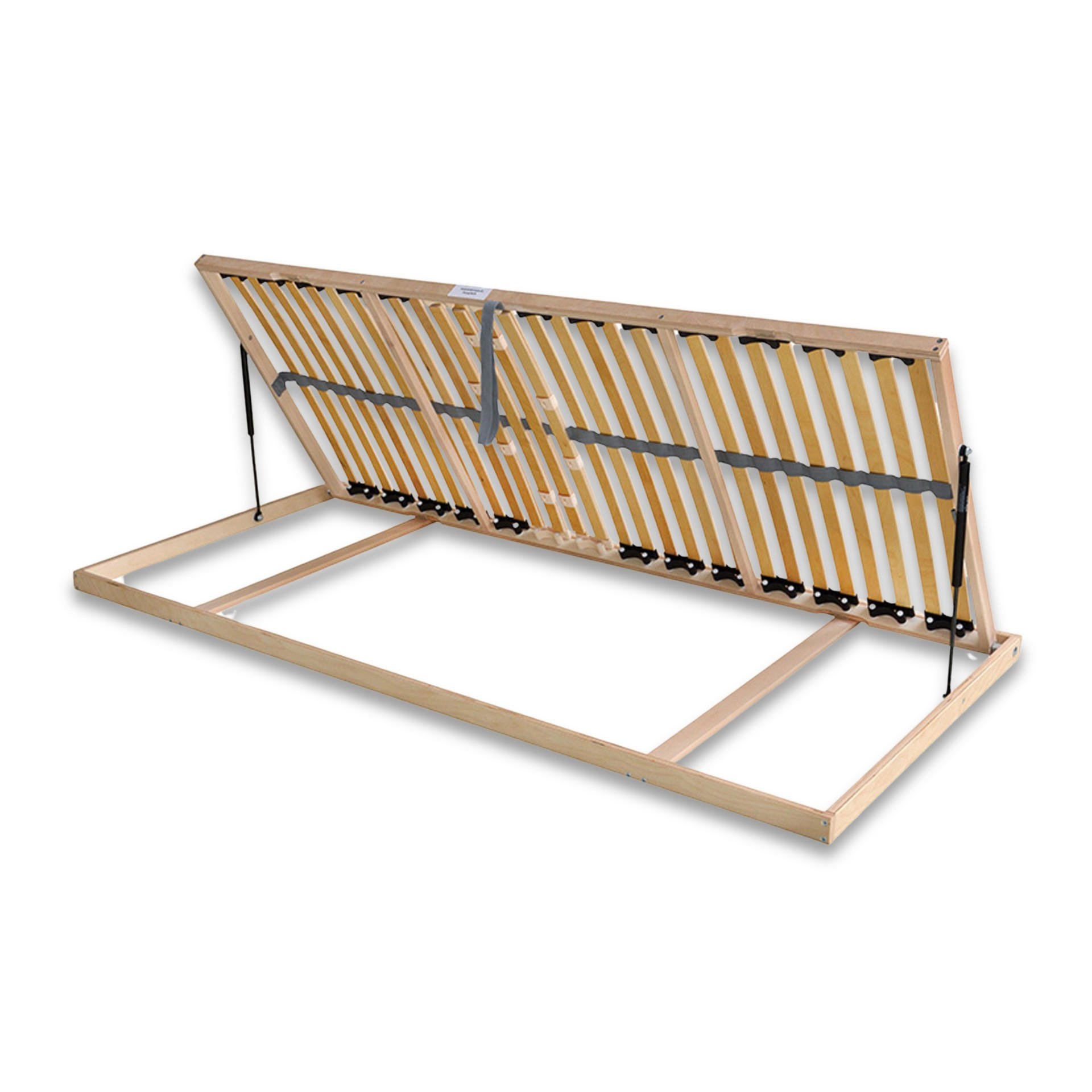 LATTENROST Madera Lattenrost für Bettkastenfunktion – 7-Zonen, 28 Federleisten, Birkenschichtholz - Weiß, Holz (100/220cm) - Betten-ABC