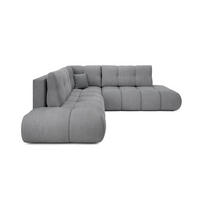 ECKSOFA DUCA II L-S Grau Chenille mit Schlaffunktion - Grau, Holz (266.5/266.5cm) - MASSENO