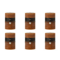 DUFTKERZE ZART - Orange - XL - 95 Std. - 6er set - Orange, Paraffin (10/15cm) - J-Line