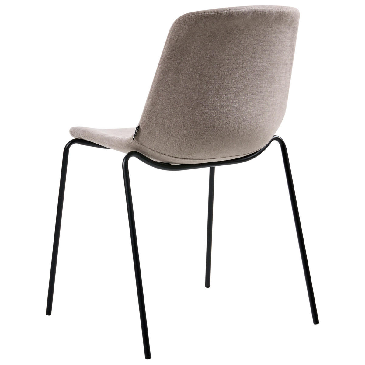 ESSZIMMERSTUHL 4er-Set Beige Tiller - Beige/Schwarz, Textil (54/84/53cm) - Beliani