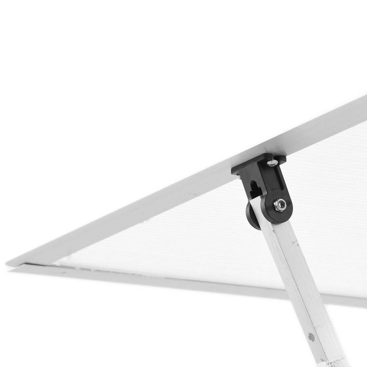 GEWÄCHSHAUS mit Fundamentrahmen 169/58/195 cm, aus Aluminium, Silbern - Silberfarben, Metall (58/195/169cm) - vidaXL