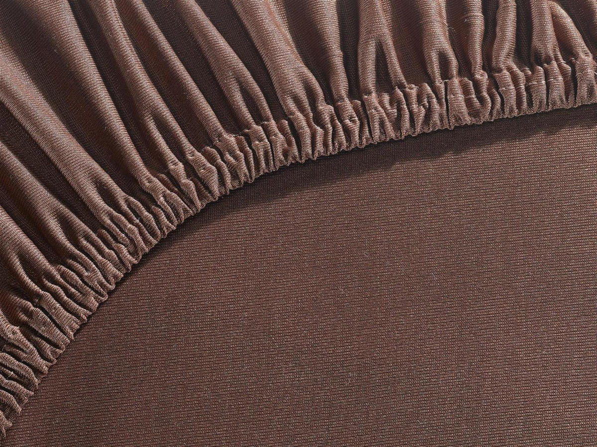 MIKROFASER-SPANNBETTLAKEN 200x200 Braun - Braun, Textil (200/200cm) - Carpe Sonno