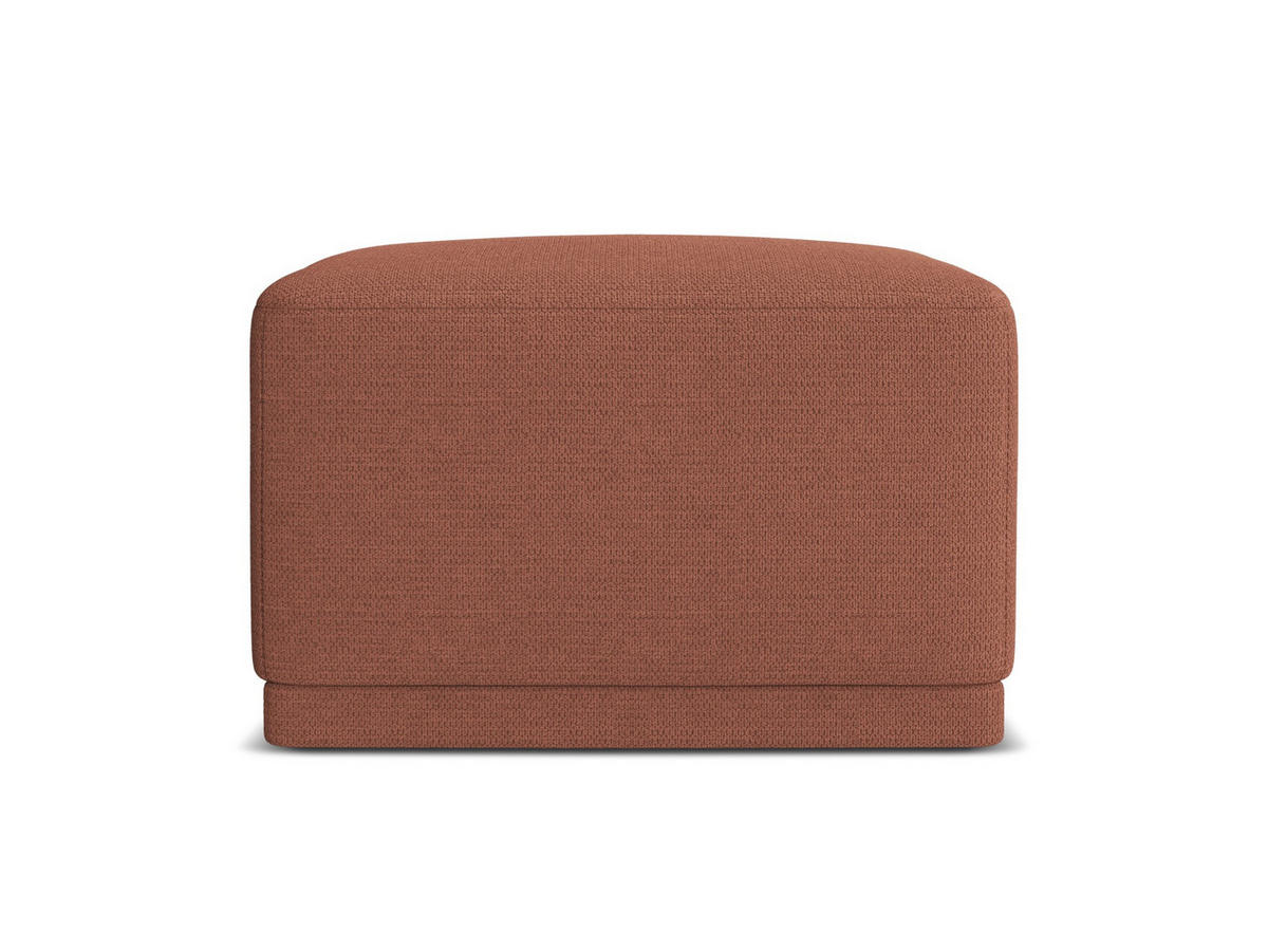 POUF Chenille Stoff Pink - Pink/Hellrosa, Kunststoff/Textil (65/40/65cm) - Makamii