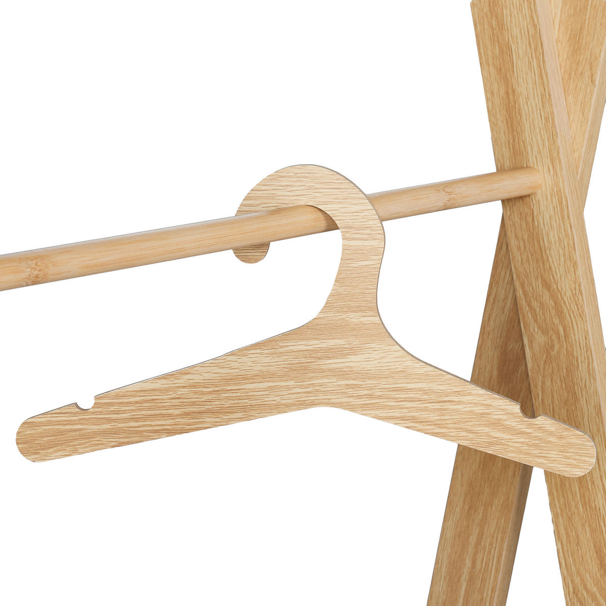 KINDER-KLEIDERSTÄNDER - Hellbraun, Holz/Holzwerkstoff (62/98.5/40cm) - Relaxdays