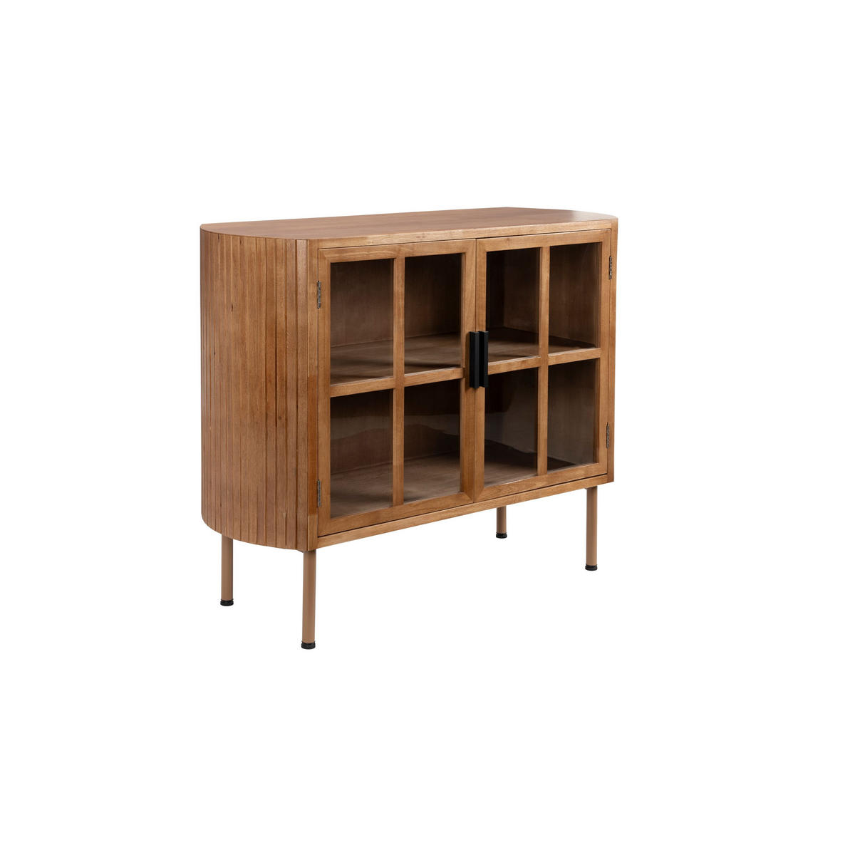 SIDEBOARD Yaz Low Tall - Braun, Holz (100/80/38cm) - Housecraft Living