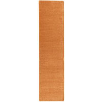 HOCHFLOR VELOURS LÄUFER TEPPICH LUNA - Terracotta, Textil (80/200cm) - Snapstyle