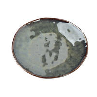 DEZERTNÍ TALÍŘ, BASIC NATURE, porcelán, přírodní - grafitová, keramika (21/21/2cm) - Mondex
