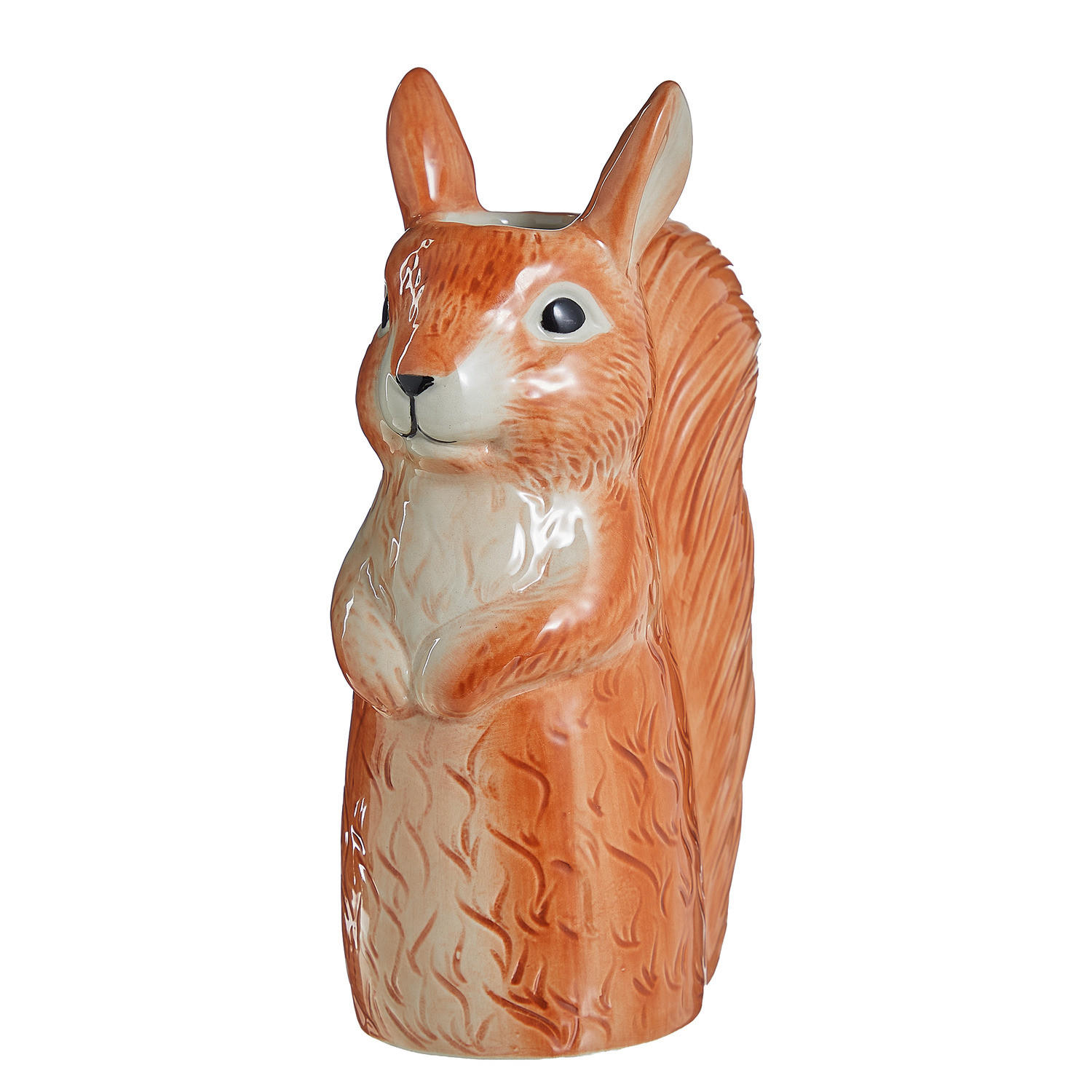 VASE Hazel Eichhörnchen - Braun, Keramik (18cm) - Butlers