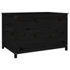 HOCHBEET Schwarz 119,5x82,5x78 cm Massivholz Kiefer - Schwarz, Holz (119.5/78/82.5cm) - furnicato