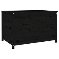 HOCHBEET Schwarz 119,5x82,5x78 cm Massivholz Kiefer - Schwarz, Holz (82.5/78/119.5cm) - furnicato