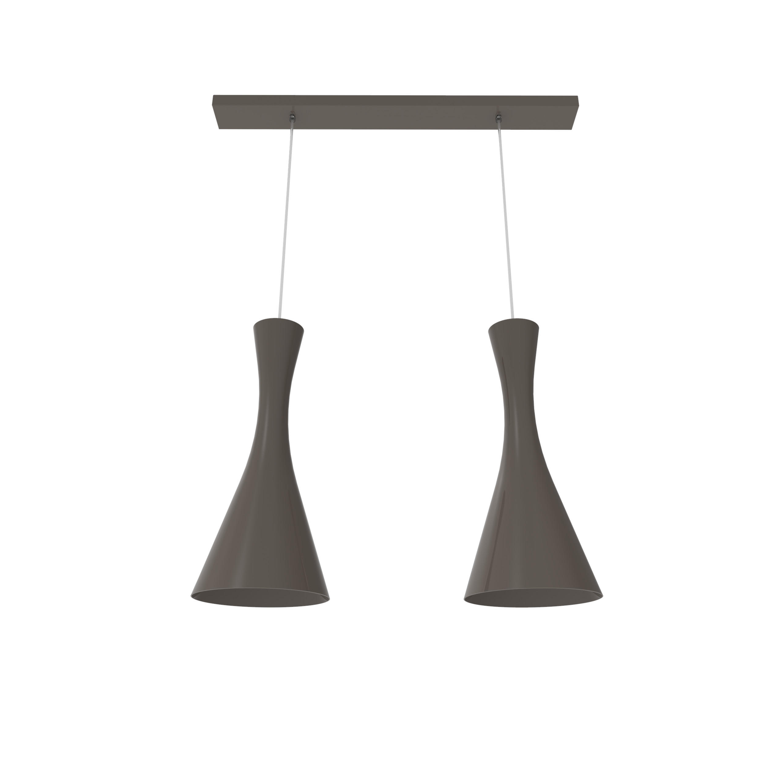 HÄNGELEUCHTE - Graubraun, Metall (20/70/120cm) - Lumicom