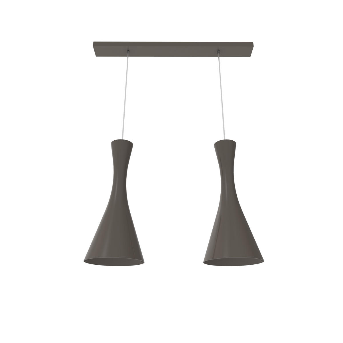 HÄNGELEUCHTE - Graubraun, Metall (20/70/120cm) - Lumicom