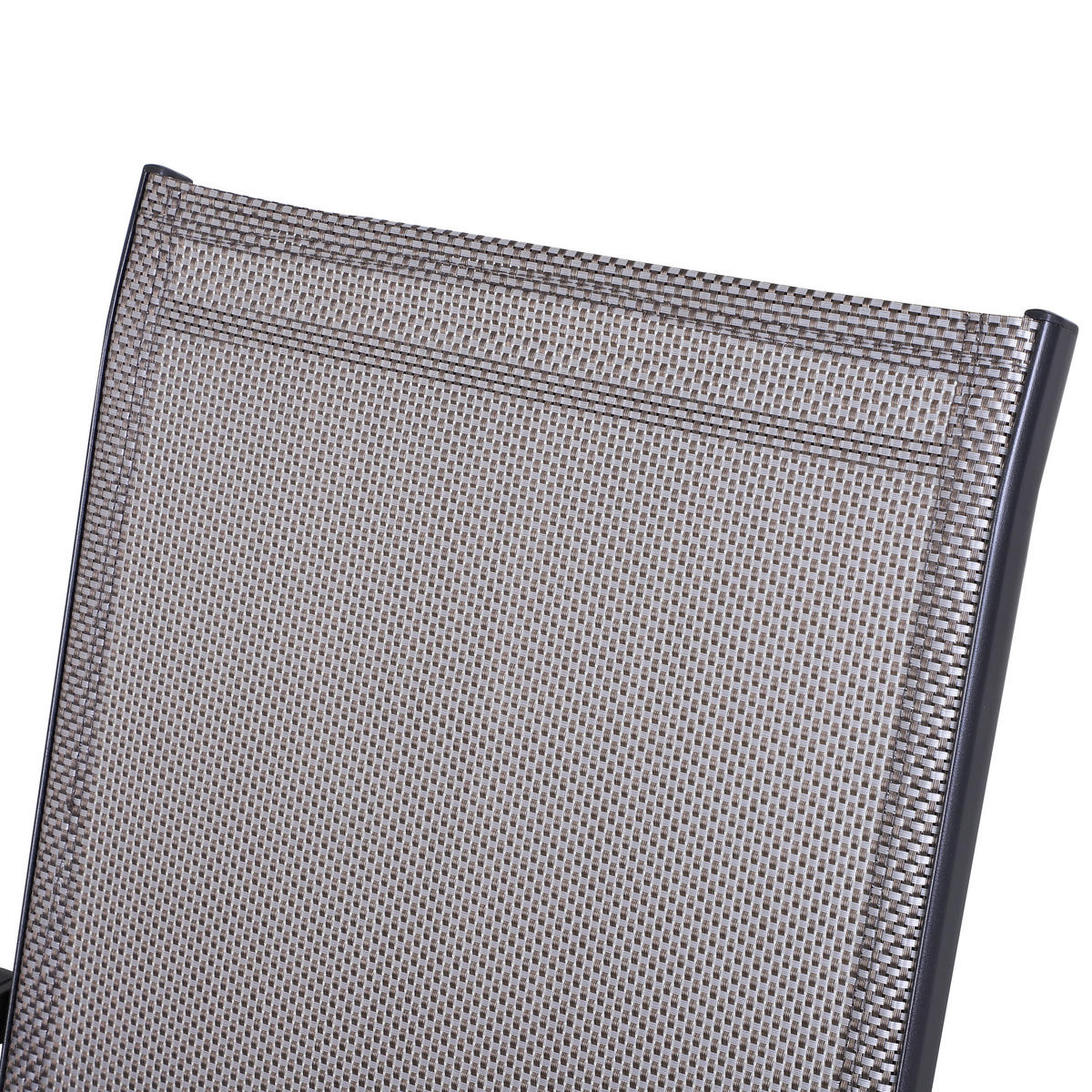 KLAPPSTÜHLE DE-06868 2er-Set mit Armlehnen aus Metall Grau - Grau, Textil/Metall (64/94/58cm) - ComfortXL