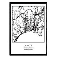 POSTER Nizza Skandinavischen Stil A3 Rahmenlos - Klar, Papier (29.7/5/42cm) - Nacnic