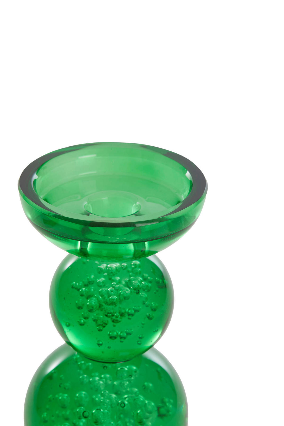 KERZENHALTER Itinga Grün Ø10/26,5 cm - Grün, Glas (10/26.5/10cm) - Light & Living