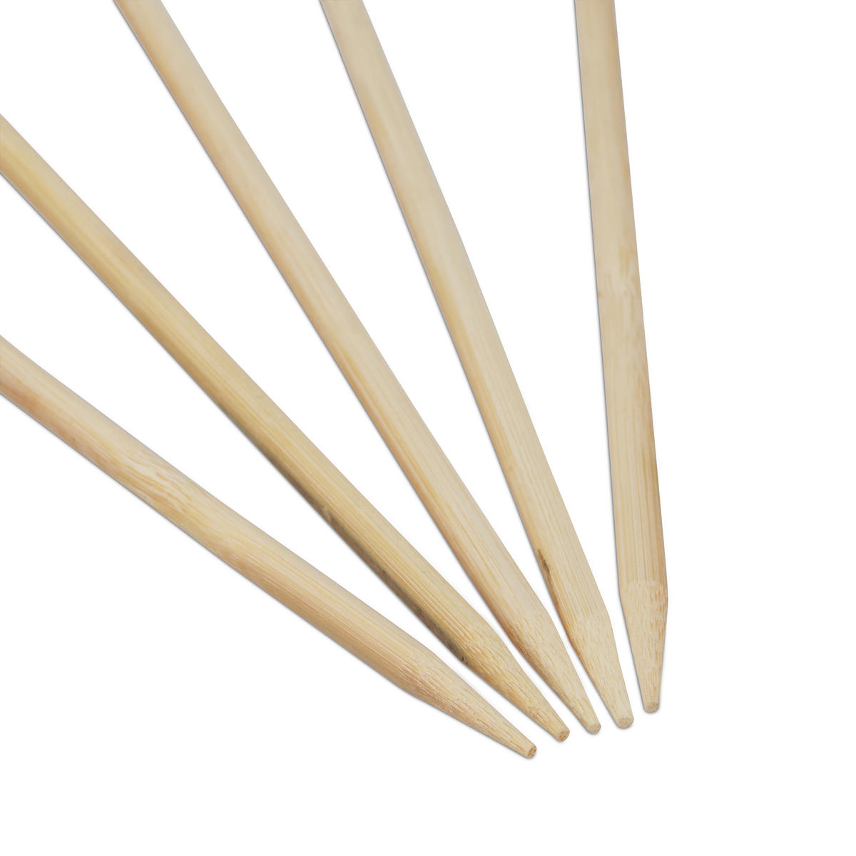 GRILLSPIESSE Natur Bambus 100er-Set extra lang 90 cm - Hellbraun, Holz (0.6cm) - Relaxdays