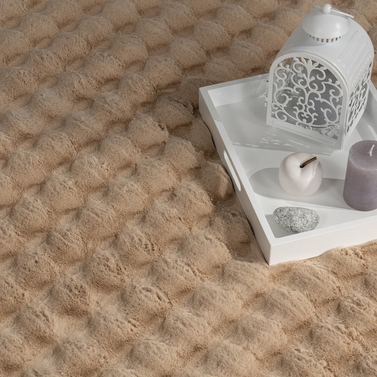 HOCHFLORTEPPICH 200/280 cm Arnheim 741 - Beige, Textil (200/280cm) - Paco Home