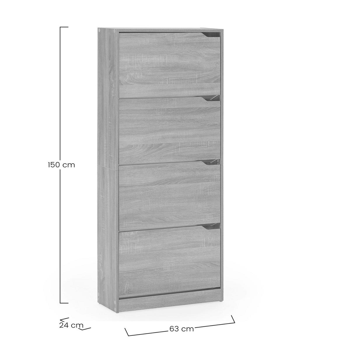 SCHUHRANK Angel, Eichenfarben - Eichefarben, Holzwerkstoff (63/150/24cm) - VS Venta-stock