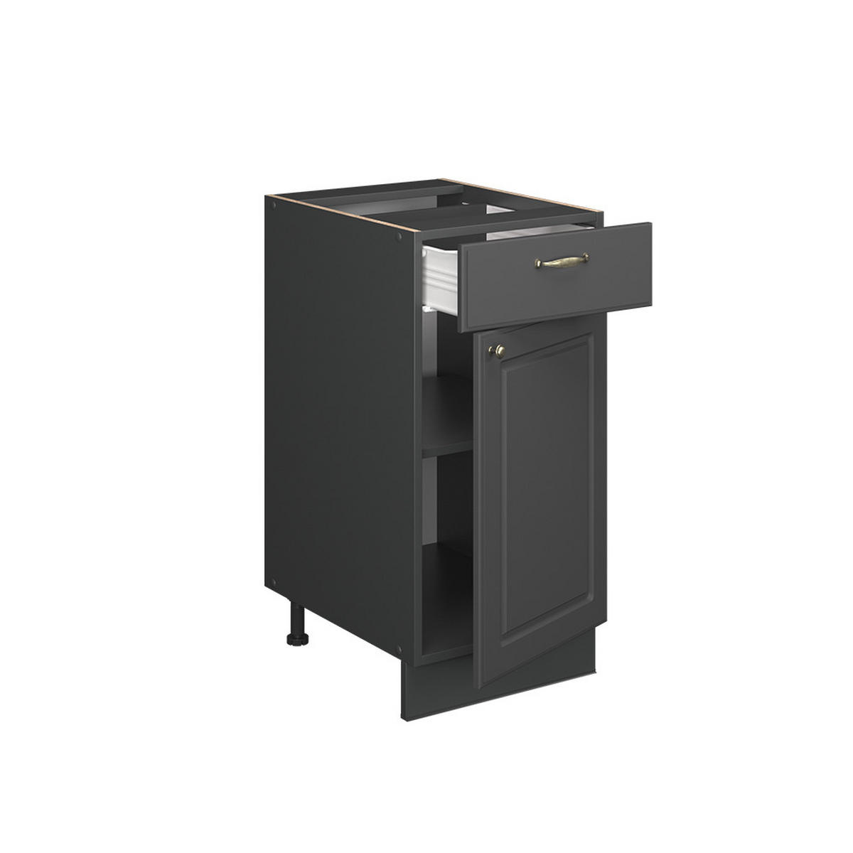 SPODNÍ SKŘÍŇKA KUCHYŇSKÉ LINKY Fame-Line Anthrazit-Gold Landhaus - antracitová, kompozitní dřevo (40/82/60cm) - Vicco