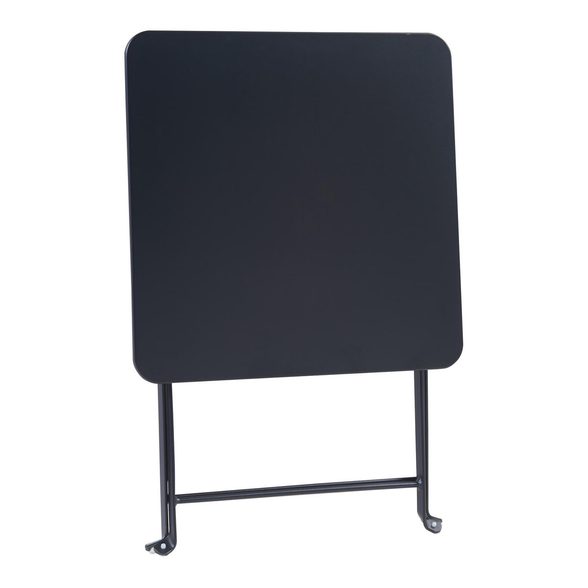 GARTENKLAPPTISCH Vegårshei - Schwarz, Metall (40/40/45cm) - [en.casa]