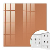 SCHLÜSSELBOX Weiß 30x30 cm – Türöffnung nach rechts - Mattorange - Orange, Metall (30/30/5cm) - TULUP
