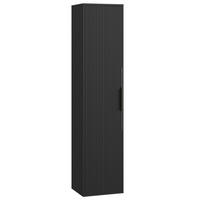BADEZIMMERSCHRANK Rimini mit 1 Tür Schwarz Matt - 38 x 33 x 170 cm - Schwarz, Holz (33/170/38cm) - Badplaats