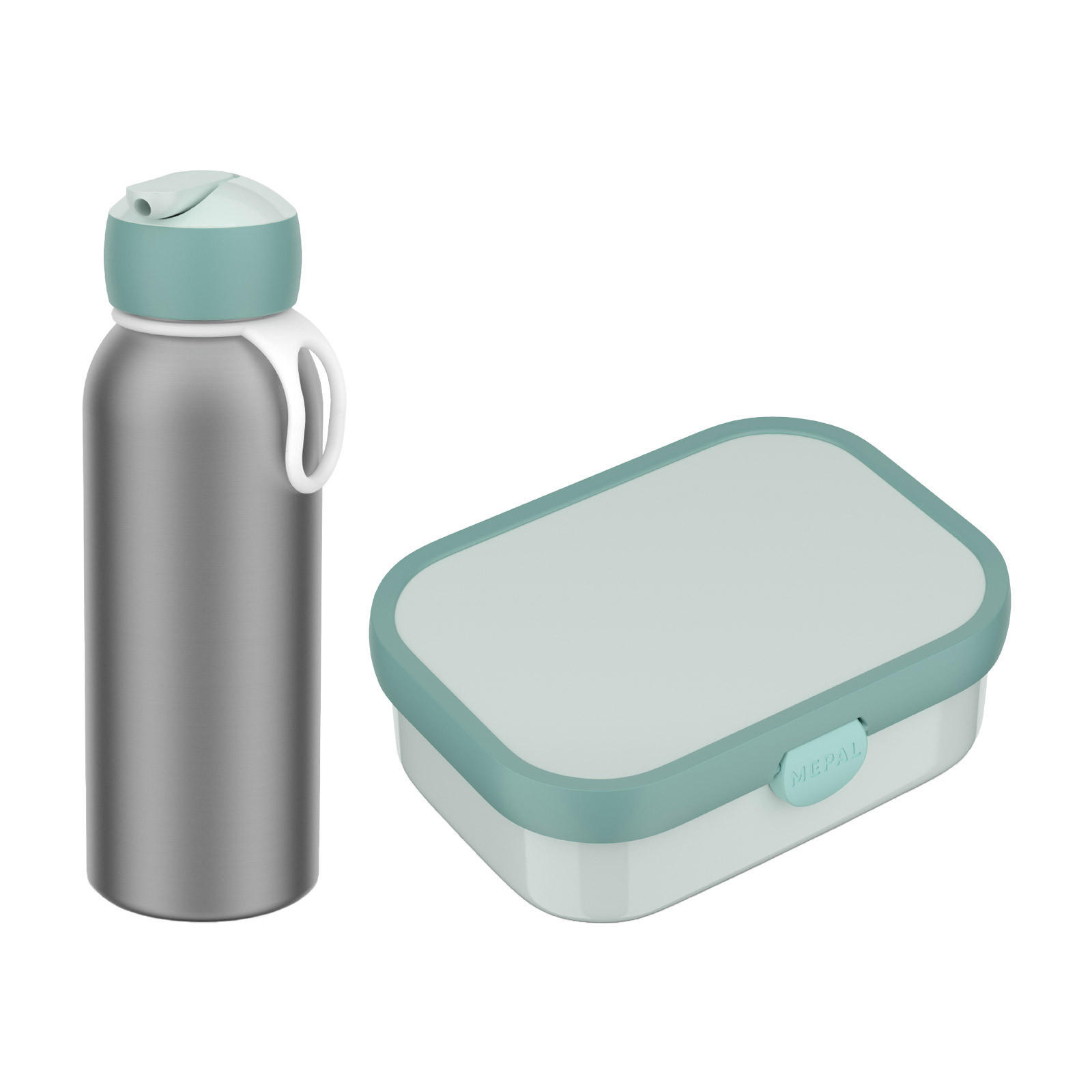 LUNCHSET MIT THERMOFLASCHE Campus Cool Mint 2er Set - Mintgrün, Kunststoff (1/1/1cm) - Mepal
