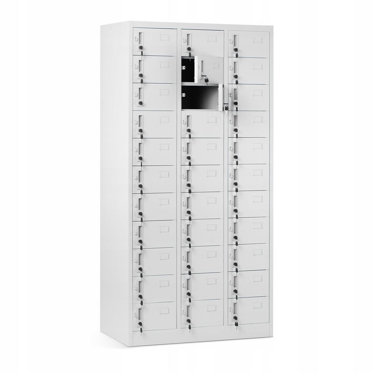 FÄCHERSCHRANK OLIVER - Grau, Metall (90/185/45cm) - Jan Nowak