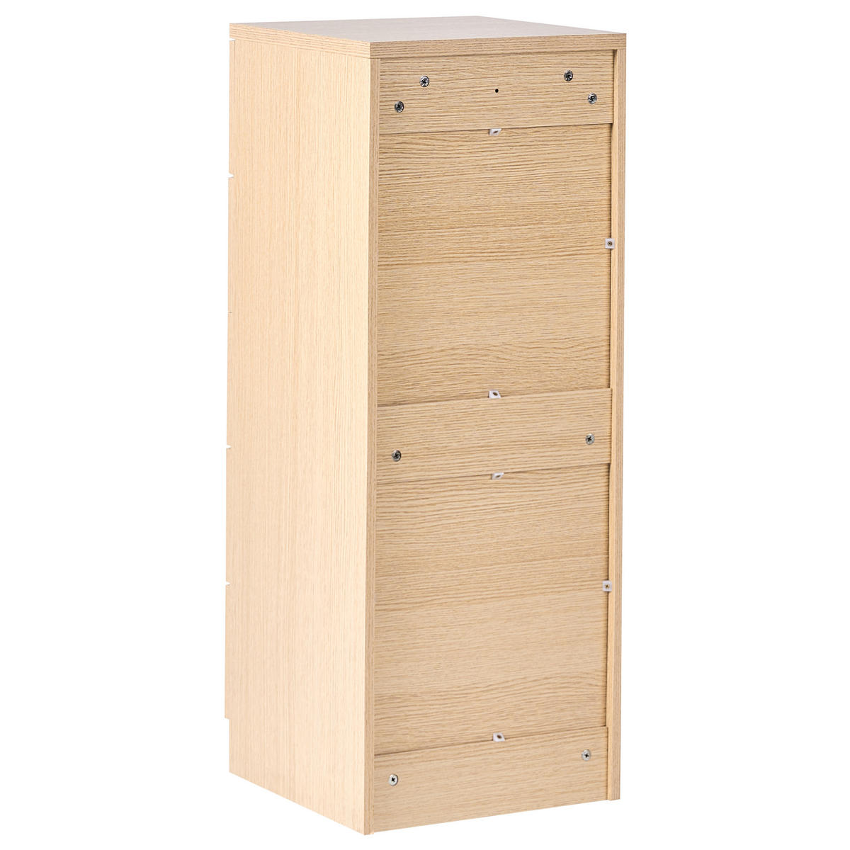 KOMODA s 5 zásuvkami Světle hnědá Kitimat - světle hnědá, kompozitní dřevo (40/105/40cm) - Beliani