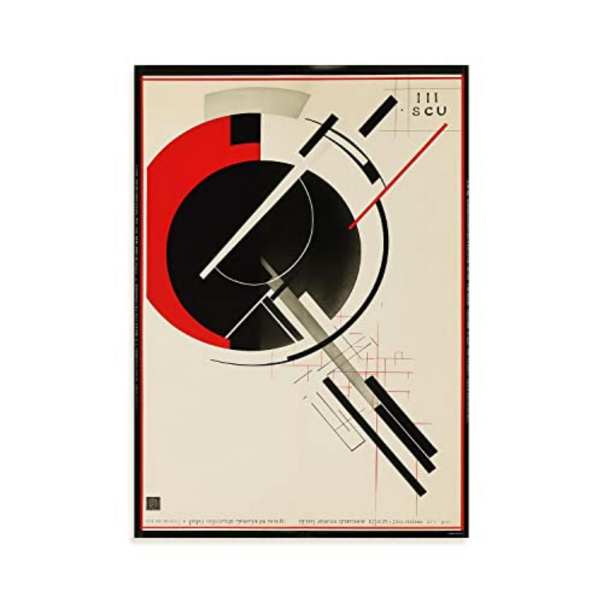 POSTER Bauhaus A3 Rahmenlos - Klar, Papier (29.7/5/42cm) - Nacnic