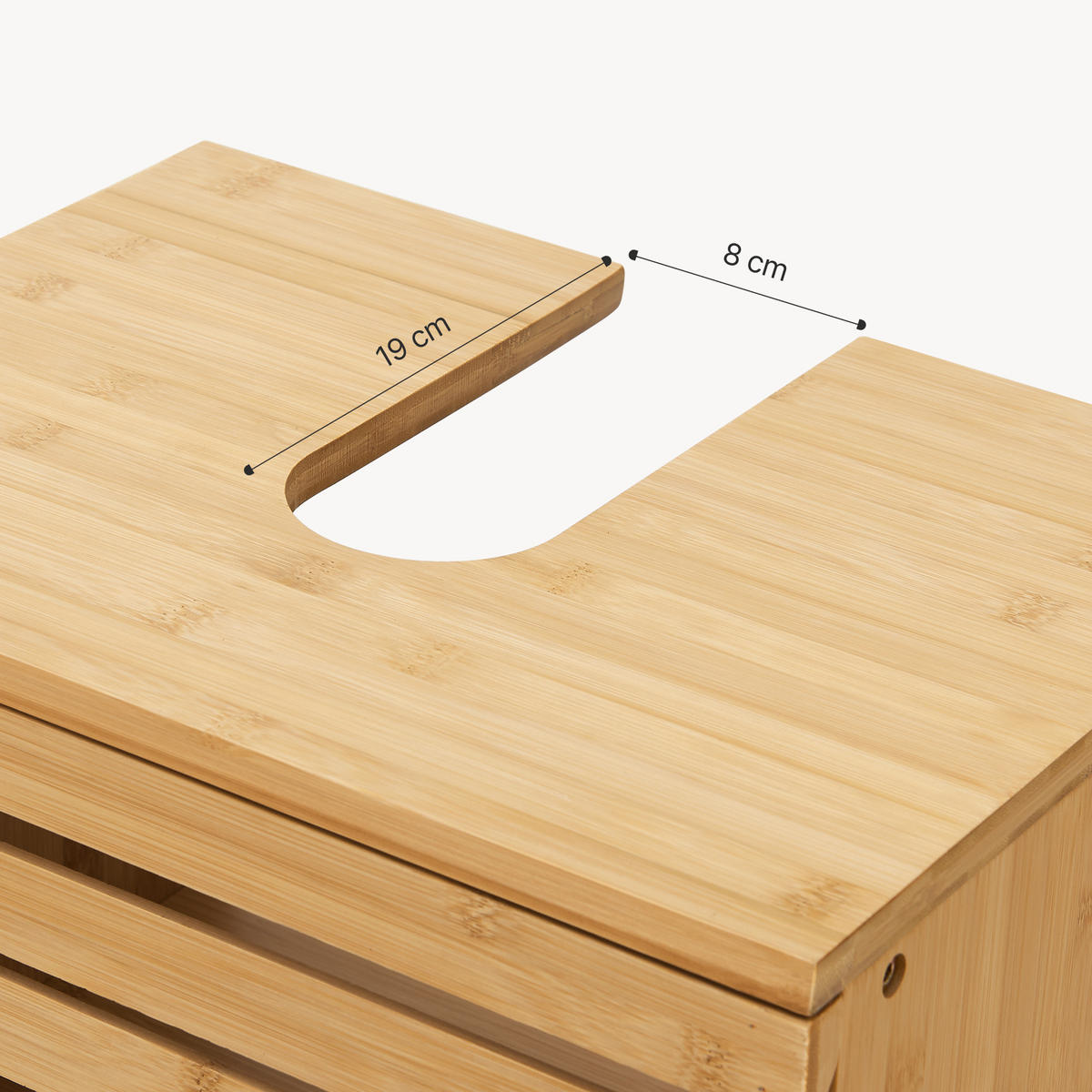 WASCHBECKENUNTERSCHRANK Iveland - Naturfarben, Holz (40/60/30cm) - [en.casa]