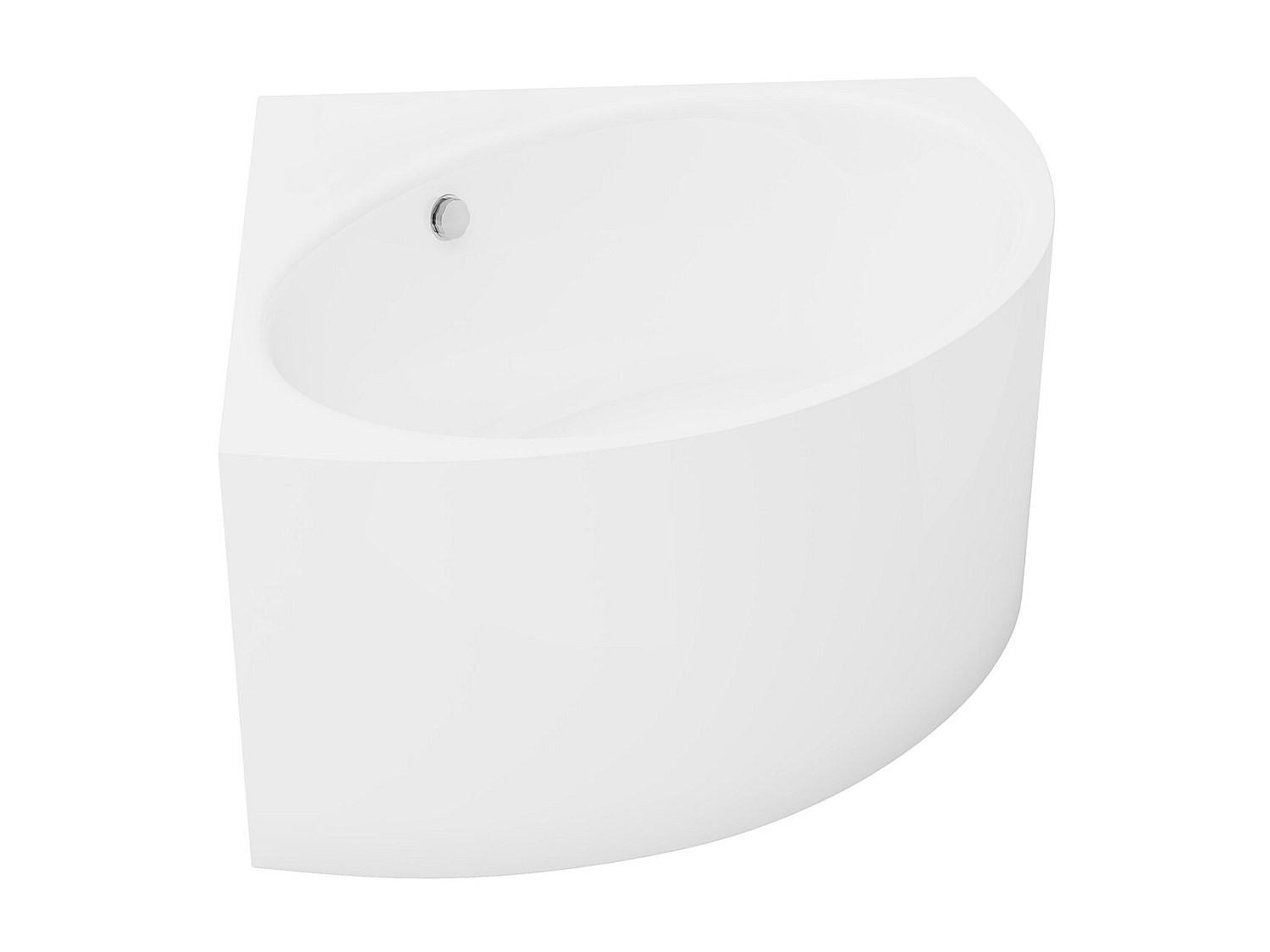 BADEWANNE (Standard) - 1 -Sitzer - Acryl - weiß - COBITIS - Weiß, Kunststoff (120/63/120cm) - Vente-Unique