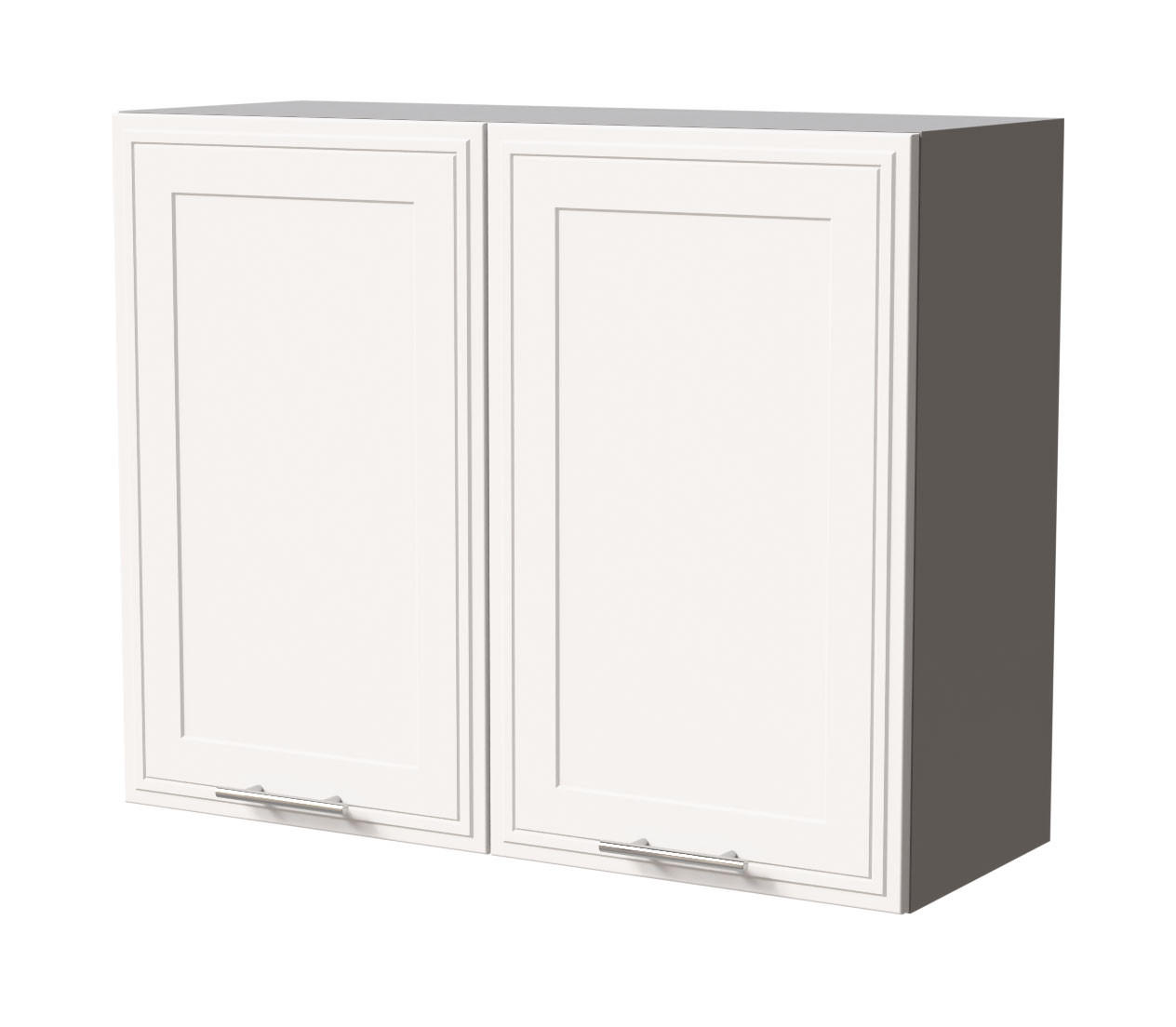 HÄNGESCHRANK Salo W3/90 Grau / Weiß Matt 90 / 32,5 / 72cm - Weiß/Grau, Holz/Holzwerkstoff (90/72/32.5cm) - Feldmann-Wohnen