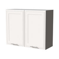 HÄNGESCHRANK Salo W3/90 Grau / Weiß Matt 90 / 32,5 / 72cm - Weiß/Grau, Holz/Holzwerkstoff (90/72/32.5cm) - Feldmann-Wohnen